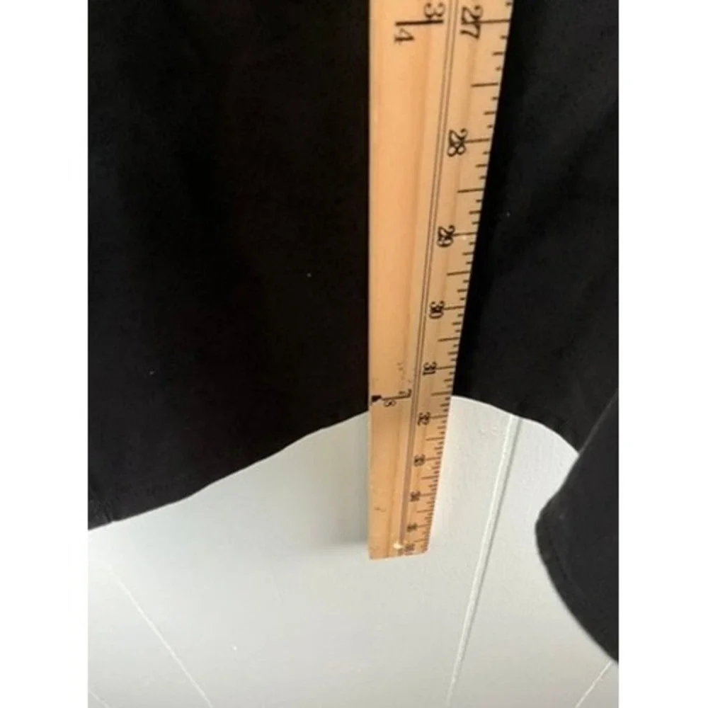 Banana Republic Mens Large Tall Black Safari Utility Shirt Long Sleeve Patches